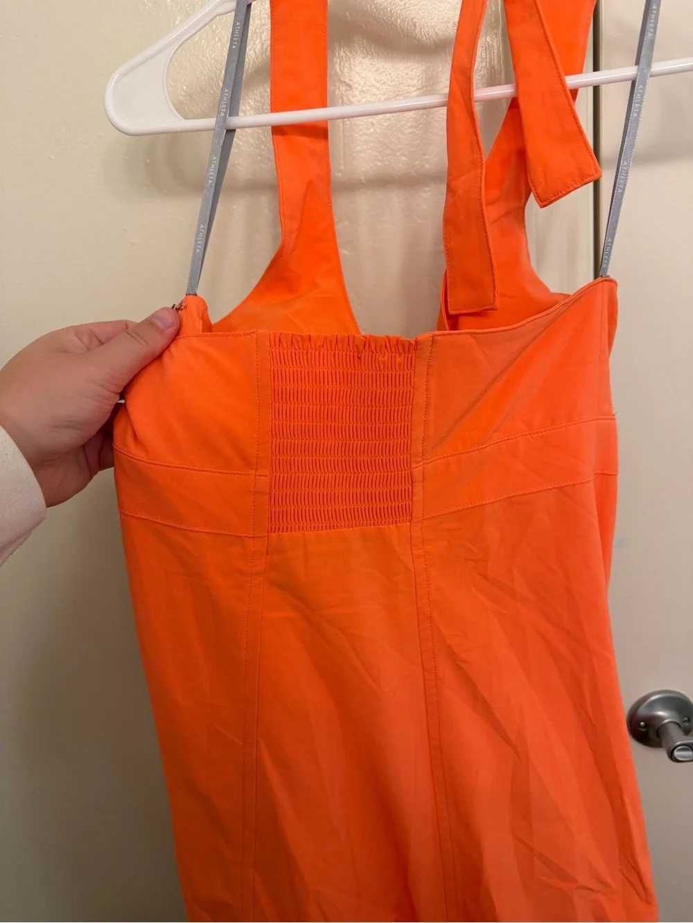 Athleta Pack Everywhere Dress Coral Halter Travel Lightweight Size 2 - Picture 6 of 8